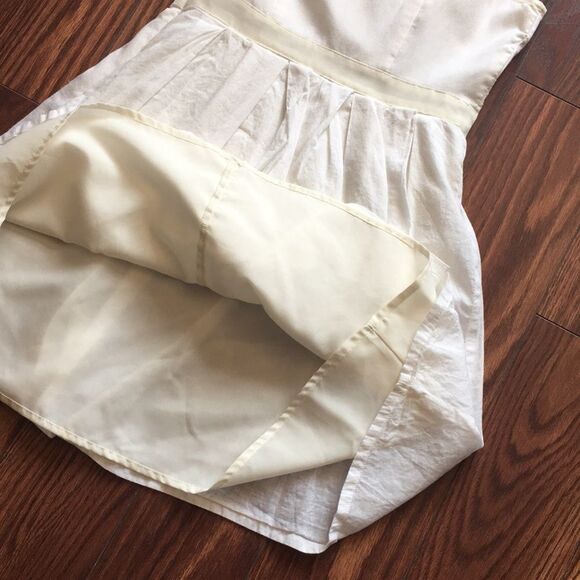 American Eagle Outfitters White & cream mid length dress sz 2 XS - Picture 5 of 8